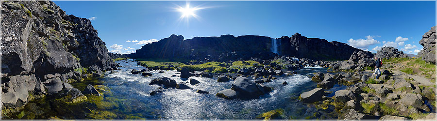 Cascade Oxararfoss  Thingvellir La cascade xarrfoss, signifiant  en franais 
